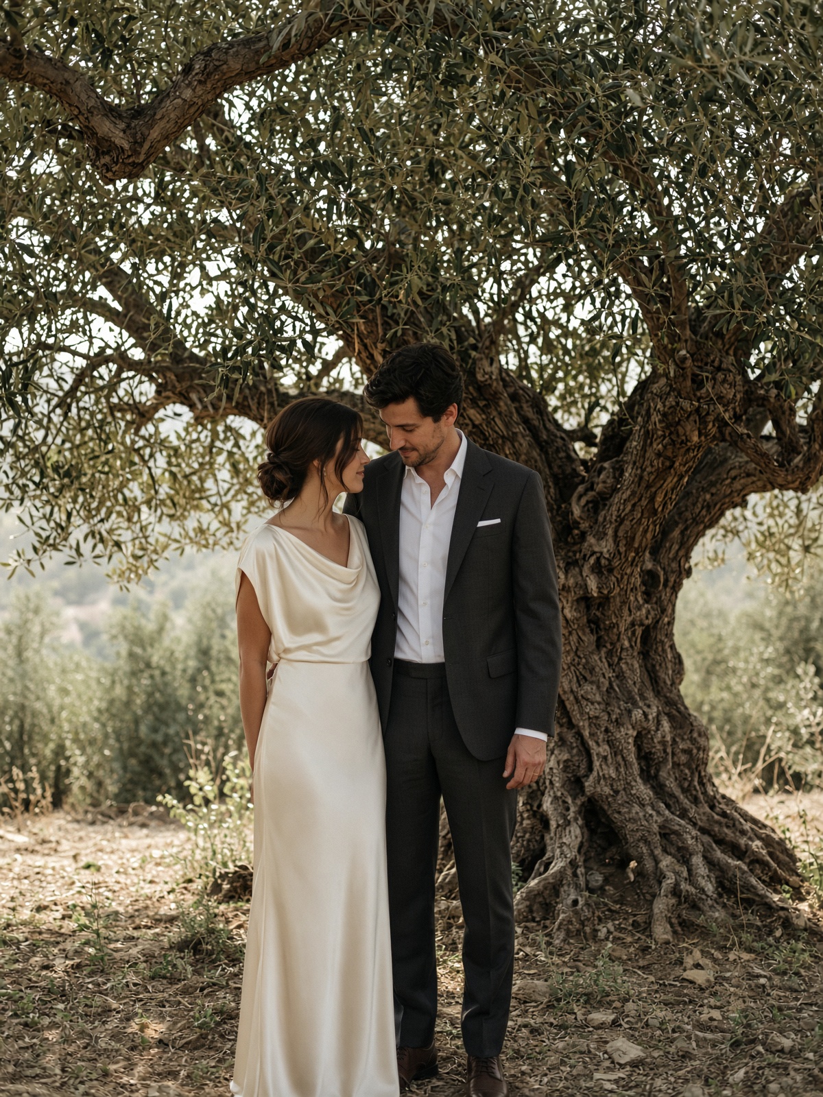 Candid wedding first look